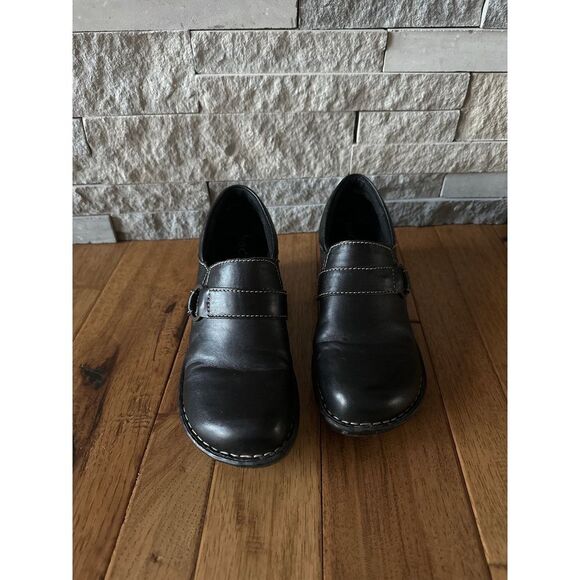B•Ø•C Slip On Black‎ buckle leather 9.5M - Picture 2 of 8